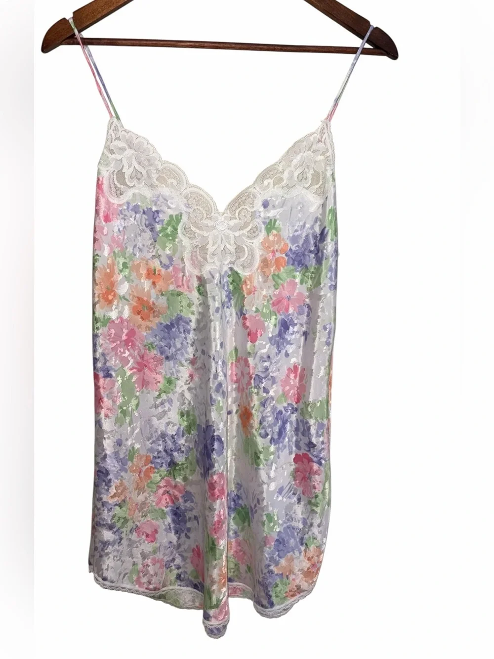 Vintage Lucie Ann Floral and Lace Slip Dress/Lingerie